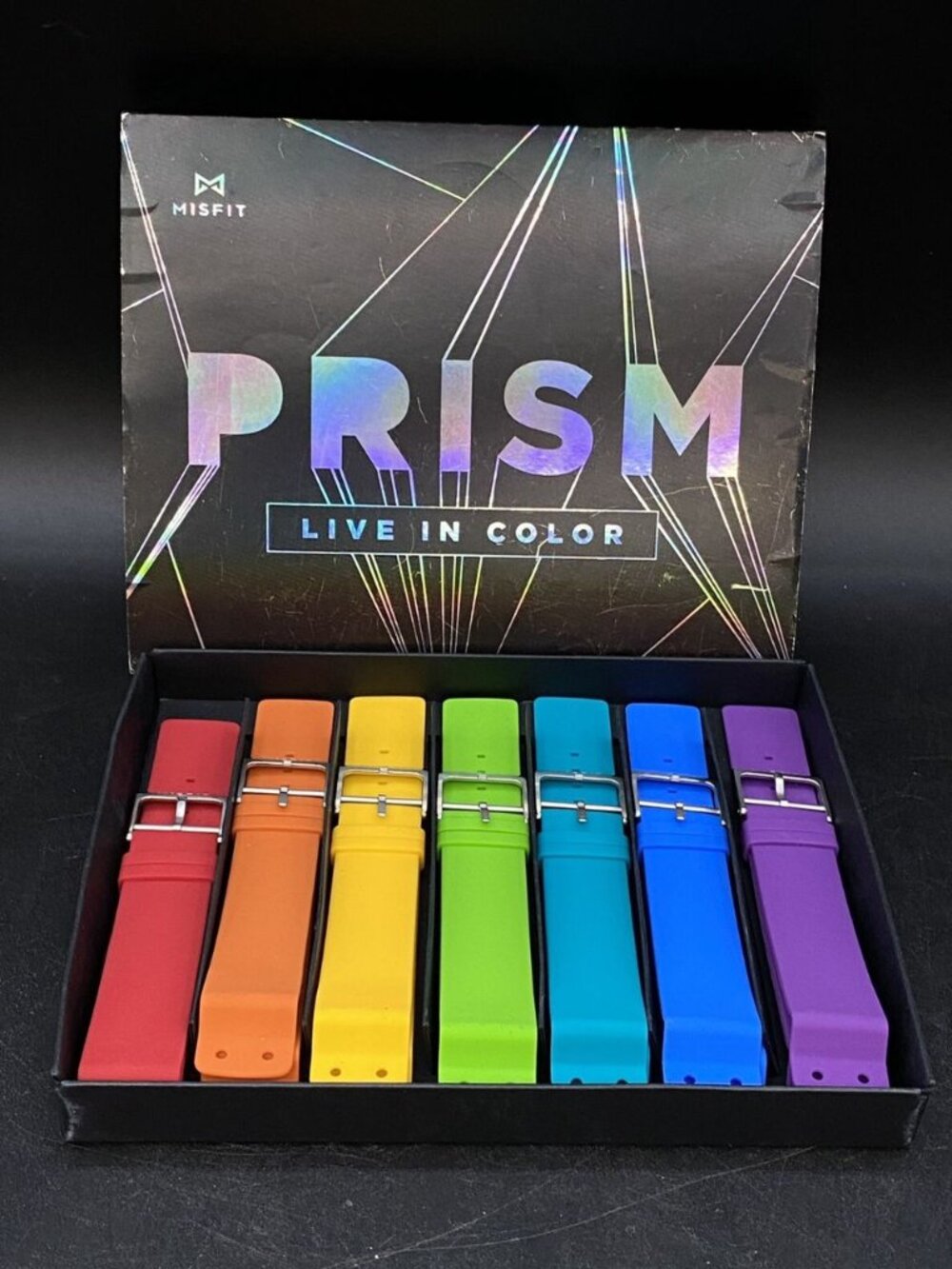 Misfit Silicone Watch Bands Boxed Set Prism Live In Colors Rainbow Pride
